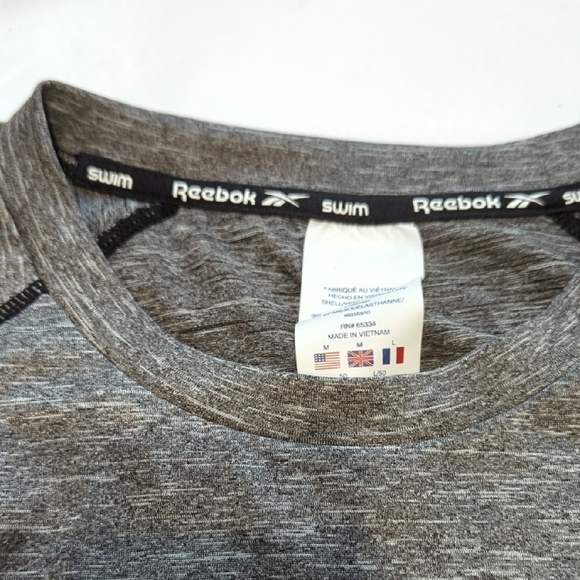 Reebok Men's Heathered Gray Short Sleeve Tee - Picture 3 of 10